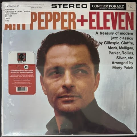 Art Pepper – Art Pepper + Eleven "Modern Jazz Classics" (Vinyl LP, 2022, Contemporary Records / Craft Recordings CR00383, Acoustic Sounds Series, AAA, 180g)