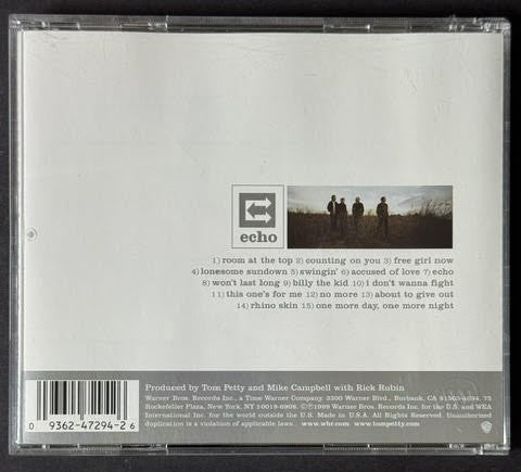 Tom Petty And The Heartbreakers – Echo (CD, 1999, Warner Bros. Records 9 47294-2)