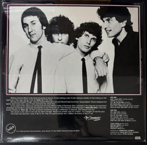 The Knack – ...But The Little Girls Understand (LP, Album, Winchester Pressing, 1980, Capitol Records SOO-12045)
