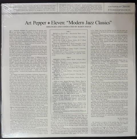 Art Pepper – Art Pepper + Eleven "Modern Jazz Classics" (Vinyl LP, 2022, Contemporary Records / Craft Recordings CR00383, Acoustic Sounds Series, AAA, 180g)