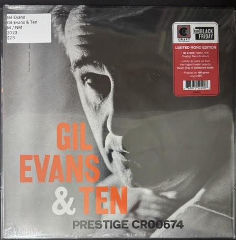 Gil Evans – Gil Evans & Ten (Vinyl LP, 2023, Prestige / Craft Recordings CR00674, RSD Black Friday Limited Edition, AAA Mono, 180g)