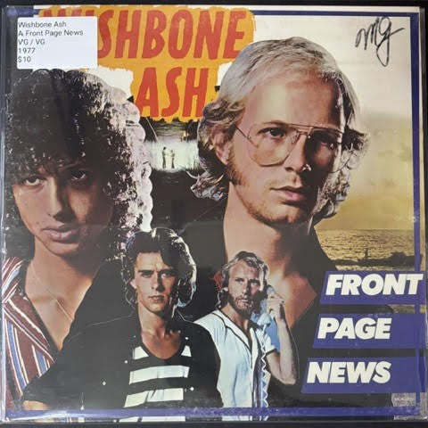 Wishbone Ash – Front Page News (Vinyl LP, 1977, MCA Records MCA-2311, Pinckneyville Pressing, Gatefold)
