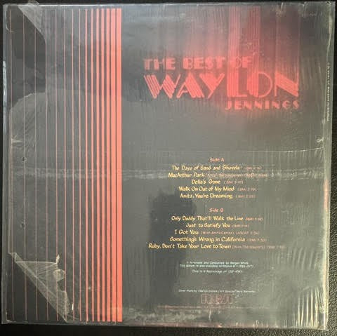 Waylon Jennings – The Best Of Waylon Jennings (Vinyl LP, 1978, RCA Victor AFL1-4341, US Indianapolis Pressing, Reissue)