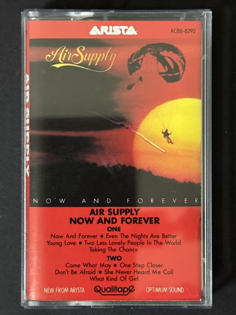 Air Supply – Now And Forever (Cassette, 1982, Arista ACB6-8292, Dolby Qualitape)