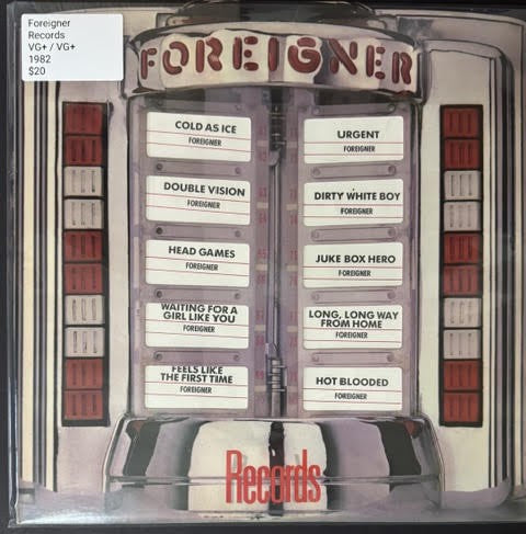 Foreigner – Records (Vinyl LP, 1982, Atlantic A1-80999, Columbia House Club Edition, Specialty Pressing)