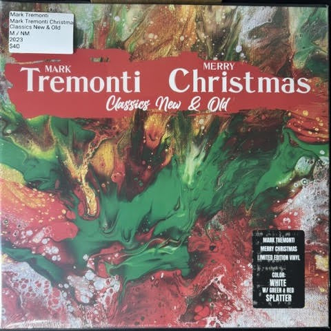 Mark Tremonti – Mark Tremonti Christmas Classics New &amp; Old (Vinyl, LP, Album, Limited Edition, White w/ Green &amp; Red Splatter, 2023, Mark Tremonti Music JMM002)