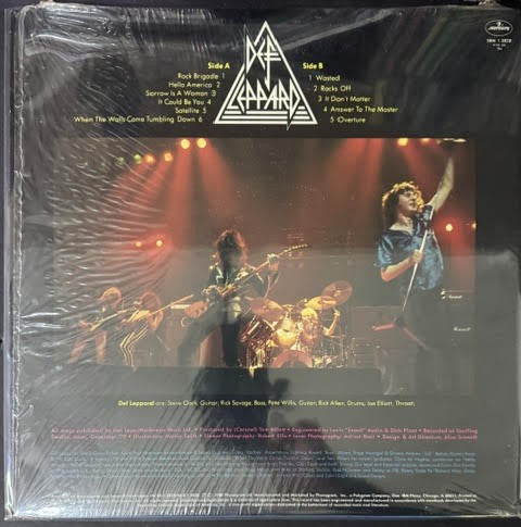 Def Leppard – On Through The Night (Vinyl LP, Mercury SRM-1-3828, Columbia House CRC Club Edition)