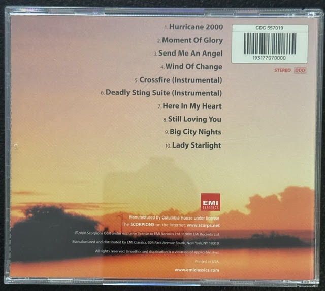 Scorpions & Berliner Philharmoniker – Moment of Glory (CD, 2000, EMI Classics CDC 557019)