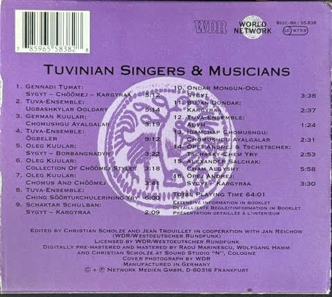 Tuvinian Singers & Musicians – Chöömej: Throat-Singing From the Center of Asia (CD, 1997, World Network 55.838)