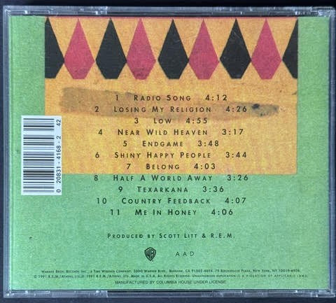 R.E.M. – Out Of Time (CD, 1991, Warner Bros. Records W2 26496)