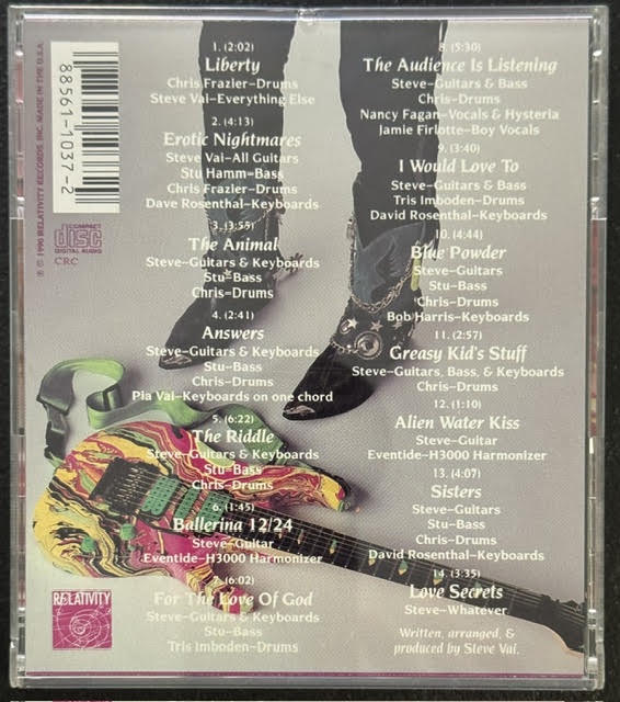 Steve Vai – Passion and Warfare (CD, 1990, Relativity Records 88561-1037-2)