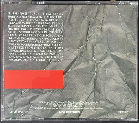 Steely Dan – A Decade Of Steely Dan (CD, 1985, MCA Records MCAD-5570, Japan-for-US Pressing)