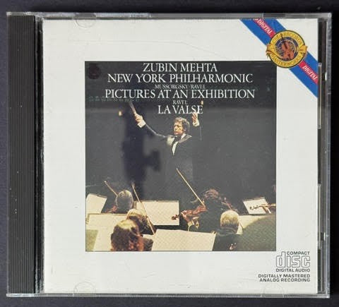 Zubin Mehta / New York Philharmonic – Mussorgsky / Ravel – Pictures At An Exhibition / La Valse (CD, Reissue, Remastered, CBS Masterworks MK 35165, US DADC)