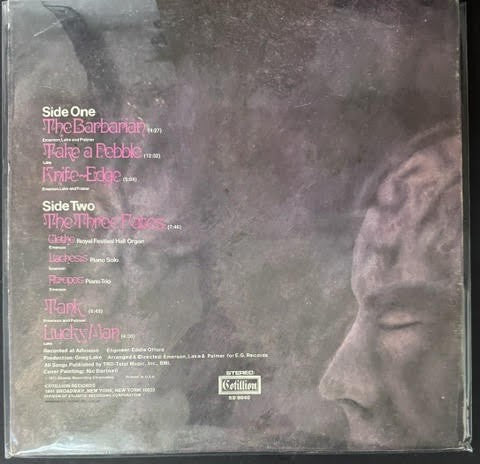 Emerson, Lake & Palmer – Emerson, Lake & Palmer (LP, 1971, Cotillion SD 9040, Specialty Pressing, George Piros Cut)
