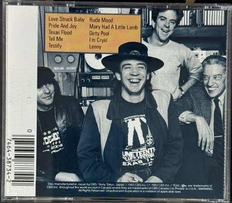 Stevie Ray Vaughan And Double Trouble – Texas Flood (CD, Epic EK 38734, U.S. Reissue, Japan CBS/Sony Manufacture)