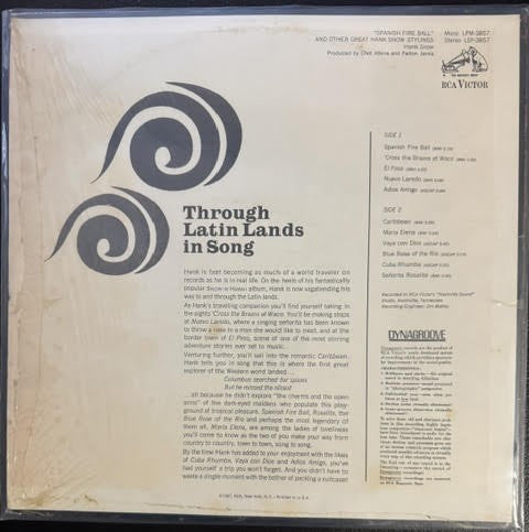 Hank Snow – Spanish Fire Ball And Other Great Hank Snow Stylings (Vinyl LP, 1967, RCA Victor LSP-3857, US Rockaway Pressing, Stereo Dynagroove)