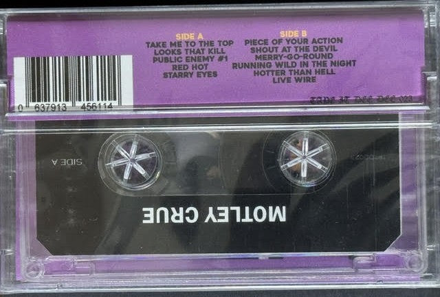 Mötley Crüe – Take Me To Pasadena: Live At The Perkins Palace, November 11th, 1982 (Cassette, 2025, Tape It Dee Dee TPTDD 023)