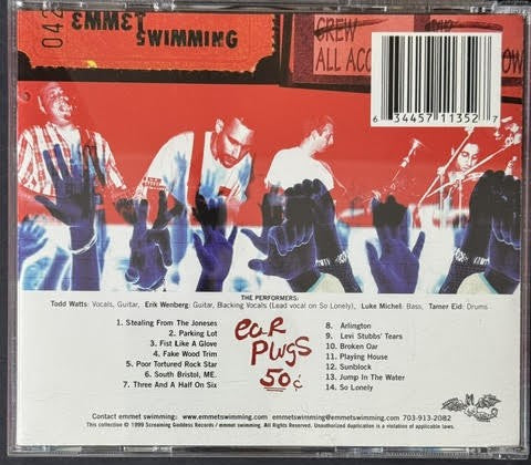 Emmet Swimming – Ear Plugs 50¢ (CD, Live Album, 1999, Screaming Goddess Records SGR022)