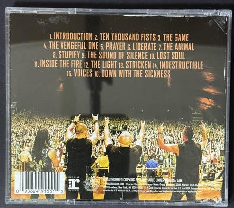 Disturbed – Live At Red Rocks (CD, 2016, Reprise Records 557998-2)
