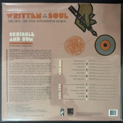 Various – Written In Their Soul (The Hits: The Stax Songwriter Demos) (Vinyl LP, 2023, Craft Recordings / Stax CR00629, RSD Black Friday Limited Edition Orange Vinyl)