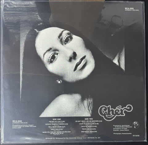 Cher – Gypsys, Tramps & Thieves (LP, Album, Club Edition, Reissue, Stereo, Indianapolis Pressing, 1971)