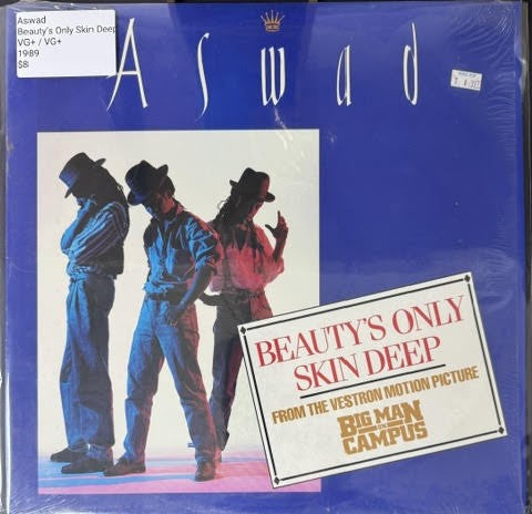 Aswad – Beauty's Only Skin Deep (12", 33 ⅓ RPM, 1989, Mango MLPS 7828)