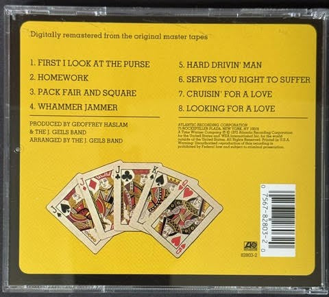 The J. Geils Band – "Live" Full House (CD, 2003, Atlantic 82803-2, Remastered)