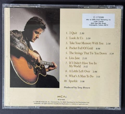 Vince Gill – Pocket Full Of Gold (CD, 1991, MCA Records MCAD-10140, BMG Club Edition D 173599)