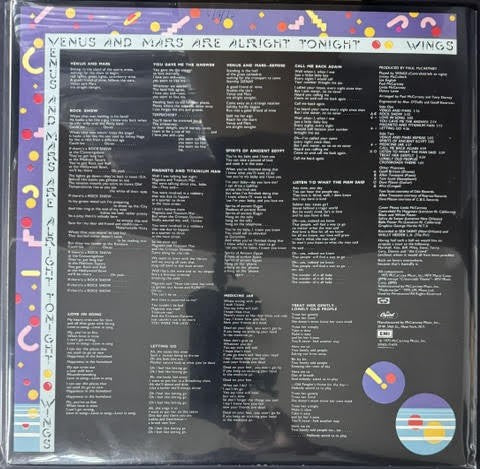 Wings – Venus And Mars (LP, Album, Stereo, Winchester Pressing, 1975, Capitol Records SMAS-11419)