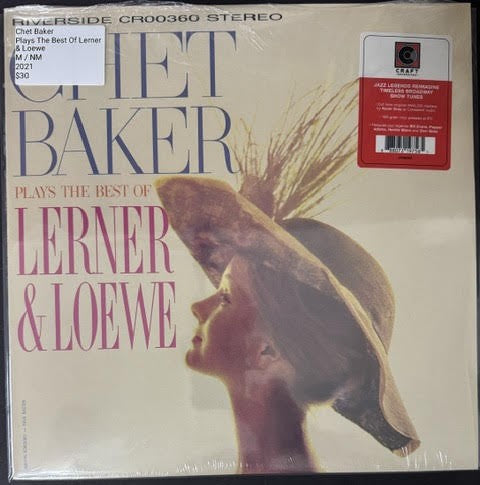 Chet Baker – Plays The Best Of Lerner & Loewe (Vinyl LP, 2021, Craft Recordings / Riverside Records CR00360, 180g Audiophile Reissue)