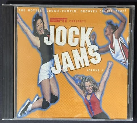 Various – ESPN Presents Jock Jams Volume 1 (CD, 1995, Tommy Boy TBCD 1137, SRC Pressing)