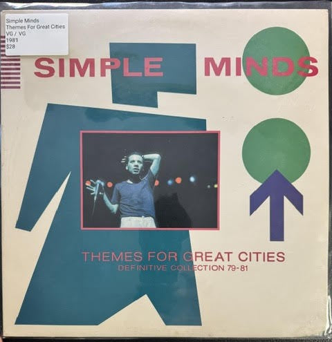 Simple Minds – Themes For Great Cities (Definitive Collection 79-81) (Vinyl LP Compilation, 1981, Stiff America TEES 102, US)