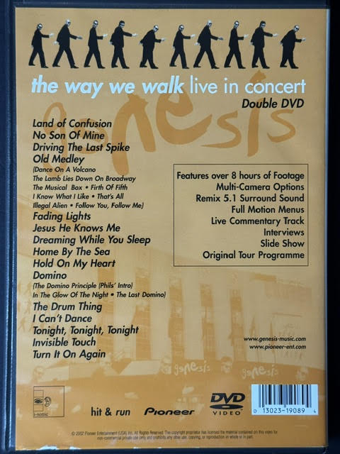 Genesis – The Way We Walk - Live In Concert (2 x DVD, DVD-Video, Multichannel, NTSC, Pioneer Artists PA-11908)