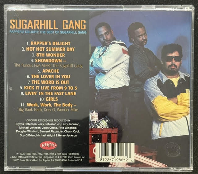 Sugarhill Gang – Rapper's Delight: The Best Of Sugarhill Gang (CD, 1996, Rhino R2 71986)
