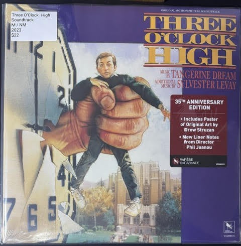 Tangerine Dream / Sylvester Levay – Three O'Clock High (Original Motion Picture Soundtrack) (Vinyl, LP, Reissue, Remastered, 2023, Varèse Sarabande VSD00531)