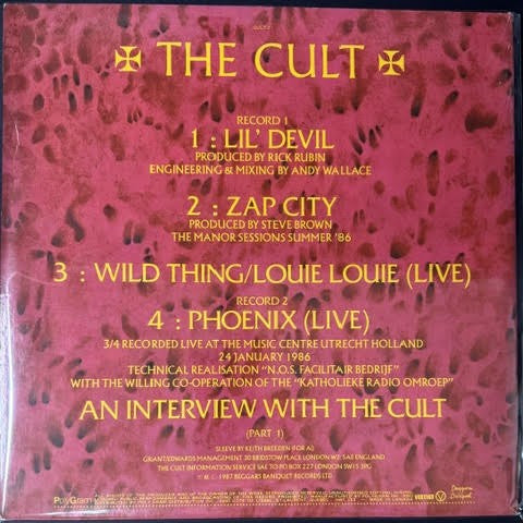 The Cult – Lil’ Devil (2 × Vinyl, 12", 33 ⅓ RPM, EP, 1987, Vertigo CULT 2)