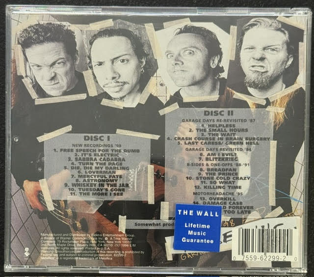 Metallica – Garage Inc. (2CD, Album, Compilation, 1998, Elektra 62299-2)