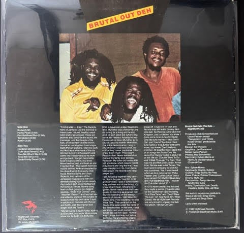 The Itals – Brutal Out Deh (LP, 1981, Nighthawk Records NH-303, US Pressing)