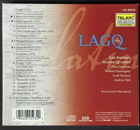 Los Angeles Guitar Quartet – Latin (CD, 2002, Telarc CD-80593)