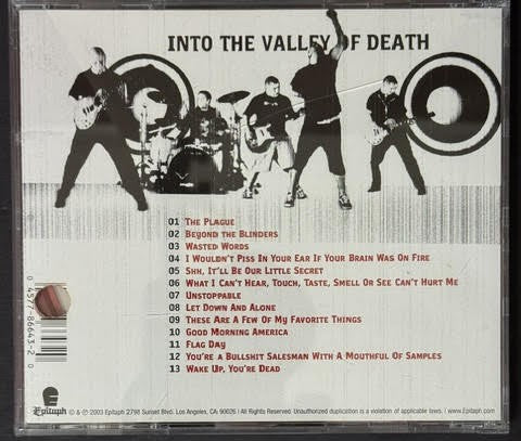 Death By Stereo – Into The Valley Of Death (CD, 2003, Epitaph 86643-2, Enhanced)