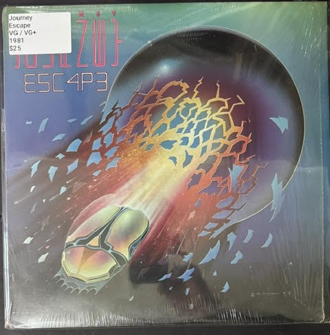Journey – Escape (Vinyl LP, 1981, Columbia TC 37408, Mixed-Matrix Copy)