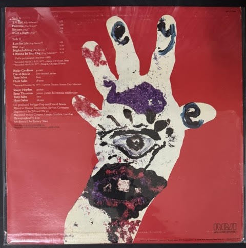 Iggy Pop – TV Eye 1977 Live (Vinyl LP, 1978, RCA Victor AFL1-2796, Indianapolis Pressing)