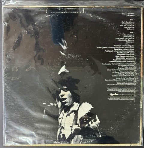 Lou Reed – Lou Reed (Vinyl, LP, Album, 1972, RCA Victor LSP-4701, Rockaway Pressing, Dynaflex)