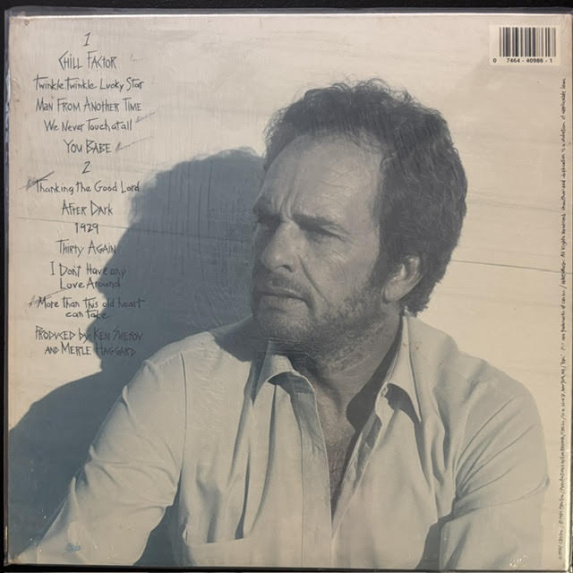Merle Haggard – Chill Factor (LP, Album, 1987, Epic FE 40986)
