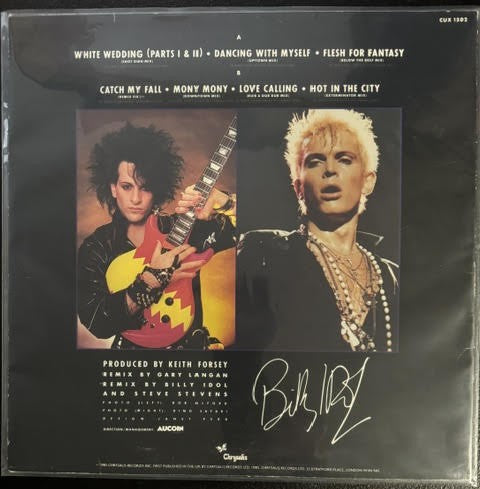 Billy Idol – Vital Idol (Vinyl LP, 1985, Chrysalis CUX 1502, UK PRS Pressing, Black & White Labels)