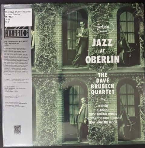 The Dave Brubeck Quartet – Jazz At Oberlin (Vinyl LP, 2023, Craft Recordings / Fantasy CR00612, Original Jazz Classics, 180g Mono)