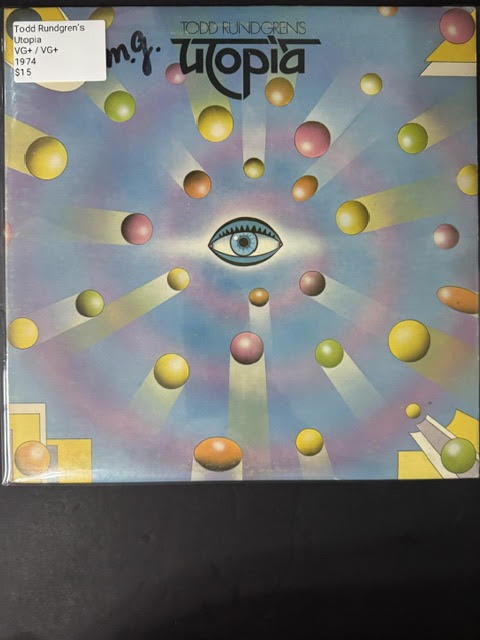 Utopia – Todd Rundgren's Utopia (Vinyl LP, 1974, Bearsville BR 6954, Pitman Pressing, STERLING RL)