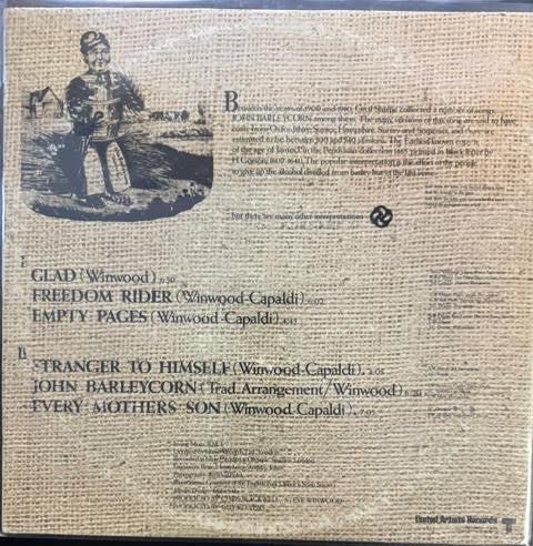 Traffic – John Barleycorn Must Die (Vinyl, LP, Album, 1970, United Artists Records UAS 5504, Pitman Pressing, Gatefold)