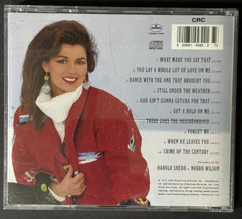 Shania Twain – Shania Twain (CD, 1993, Mercury P2 14422, Columbia House CRC Club Edition)