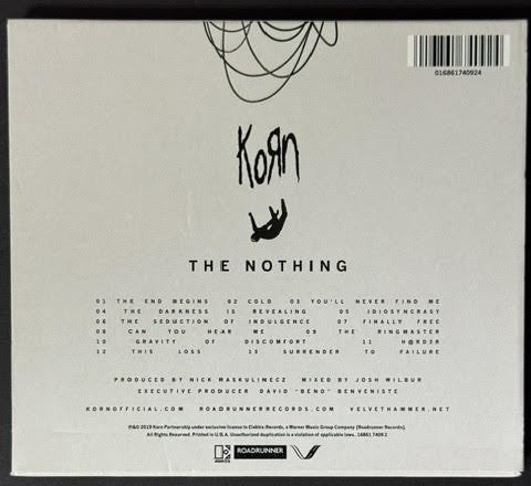 Korn – The Nothing (CD, 2019, Elektra / Roadrunner Records 16861 7409 2, US)